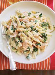 Pates A La Creme Et Au Saumon Ricardo Recipe Salmon Dishes Salmon Pasta Recipes Salmon Pasta