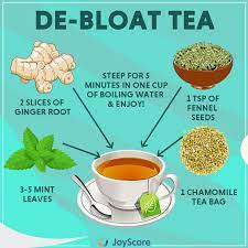 De Bloat Tea Recipe Ingredients 2 Slices Of Ginger Root 3 5 Mint Leaves 1 Tsp Of Fennel Seeds 1 Chamom Mint Benefits Fennel Tea Chamomile Tea