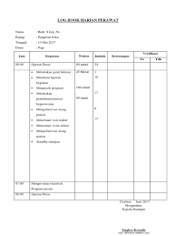 Jumlah ttd yg sumber lb3 masuk menyerah limbah b3 ke tps kan (kg ) ttd penerima. Log Book Harian Perawat