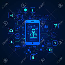 Am 01.11.20 wurde medidate zu medical one, alle infos über die fusion finden sie im magazin. Concept Of E Health Or Telemedicine Graphic Of A Doctor On Health Care Application With Medical Icons Royalty Free Cliparts Vectors And Stock Illustration Image 114965710