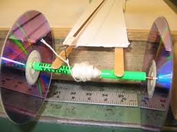 As the mousetrap car is released the mouse trap pulls the string off of the axle causing the wheels to turn and off the vehicle goes. Mouse Trap Car Iloveehockey