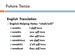 Conjugating Latin Verbs Imperfect And Future Tenses Ppt