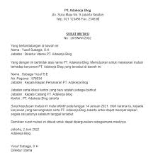 Dalam melaksanakan tugas dan wewenangnya, pegawai yang bersangkutan bertanggungjawab kepada pimpinan unit kerja di atasnya sesuai dengan ketentuan yang berlaku. Contoh Surat Pindah Tugas Yang Baik Dan Benar Adakerja Blog