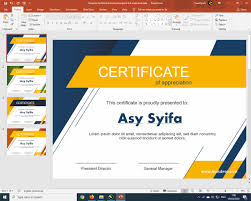 Template sertifikat ini mempunyai desain yang sangat sederhana dan simpel namun tetap menarik untuk dilihat. Template Sertifikat Format Powerpoint A 2 Anakdeso Com