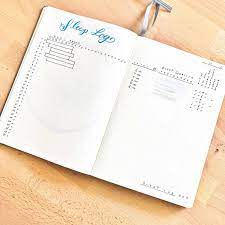 35 Motivating Fitness Wellness Bullet Journal Layouts Elizabethjournals Sleep Log Bullet Journal Bullet Journal Layout