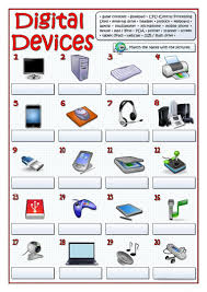 Digital Devices Worksheet Free Esl Printable Worksheets Made By Teachers Teaching Computers Computer Lab Rules Computer Lessons