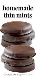 How To Make Homemade Thin Mint Cookies Thin Mint Cookies Mint Cookies Cookie Recipes
