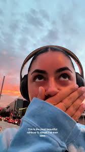 Captivating Rainbow and Sunset in Santa Monica