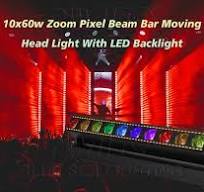 10*60W Zoom Pixel Beam Bar Moving Head+LED Backlight-BLUESEA