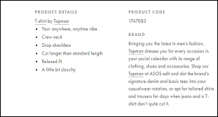 Clothes will make you shine. 11 Product Description Examples To Boost Conversions In 2020