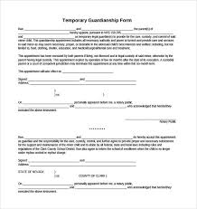 Free 8 Sample Temporary Guardianship Forms In Pdf Ms Word In 2020 Guardianship Printable Letter Templates Indesign Portfolio Template