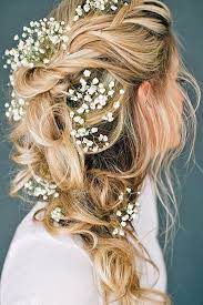 Baby S Breath Wedding Ideas For Rustic Weddings Wedding Forward Romantic Wedding Hair Summer Wedding Hairstyles Bridal Braids