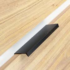Modern Simple Cabinet Door Edge Handle Wardrobe Drawer Matte Black Brushed Gold Hidden Furniture Handle Kitchen Cabinet Pull Aliexpress Mobile Furniture Handles Kitchen Handles Kitchen Cabinet Handles
