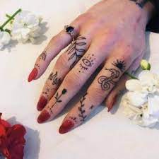 Big And Tiny Hand Tattoo Hand Tattoos For Women Tattoos Finger Tattoos