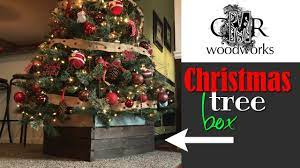 Christmas tree stand box is a great alternative to a tree skirt | the golden sycamore. Rustic Christmas Tree Base Youtube