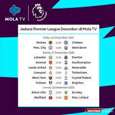 Mola tv was established with the aim of making its services more accessible and affordable to more people in indonesia and timor leste, especially on sports. Bola Epl Jadwal Premier League 2020 21 Di Mola Tv Facebook