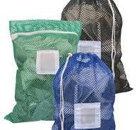 Small Mesh Laundry Bag 18"x24"- Custom Printing Available - Drawstring or  Zipper