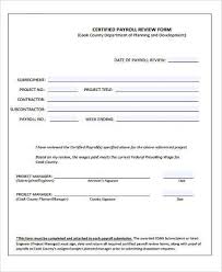 Create a payroll report template with a graphical view of data to engage viewers and highlight important data. Free 9 Sample Certified Payroll Forms In Ms Word Pdf Excel