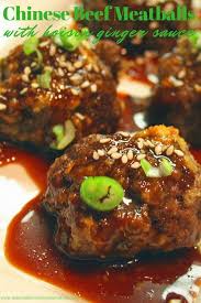 Chinese Beef Meatballs With Hoisin Ginger Sauce Recipe Beef Meatballs Recipes Beef Recipes
