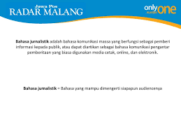 Maybe you would like to learn more about one of these? Jurnalistik Abdul Muntholib Pimpinan Redaksi Jawa Pos Radar Malang Ppt Download