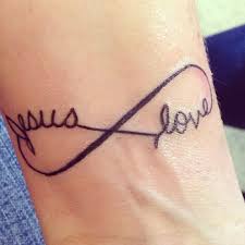 Red love and infinity tattoo. Jesus Love Infinity Infinity Tattoos Infinity Tattoo Tattoos