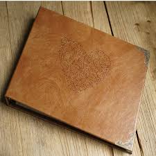 Choose a premium leather cover. A4 Leather Heart Kraft Paper Notebook Photo Album Hand Painted Graffiti Day Book Diy Leather Wedding Albums Photo Albums Aliexpress