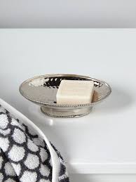 Shopping 20 Sur Porte Savon Martele Argente Chez Cyrillus Bijoux En Verre Accessoires Salle De Bain Objet Deco Pas Cher
