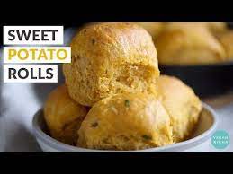 Vegan Sweet Potato Rolls Soft Herb Dinner Rolls 7 Ingredients 1 Bowl No Added Sugar No Knead Freeze Sweet Potato Rolls Vegan Sweet Potato Savoury Baking