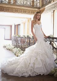 2020 mermaid bohemia wedding dresses cap sleeves tulle lace applique plus size wedding bridal gowns robes de mariée. Lace And Tulle And Organza Mermaid Wedding Dress Morilee