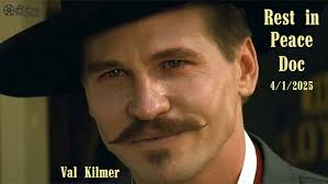 Val Kilmer, the celebrated actor known for his roles in "Tombstone," "Top  Gun," "The Doors," and "Batman Forever," has passed away at the age of 65.  His daughter, Mercedes Kilmer, confirmed that