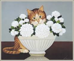 Art Of Lowell Herrero Tableau Chat Photos Amusantes Chat