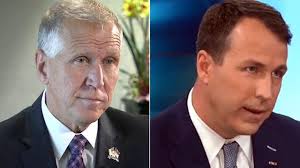 Tillis virus, Cunningham texts halt appearances by Senate candidates