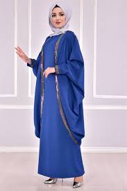 Modamerve Abayali Elbise Kombin Indigo Eng 34016 Dresses Academic Dress Fashion
