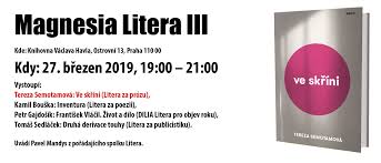 Kniha o moři umění lovit ve čtyřech ročních obdobích na. Magnesia Litera Iii Tereza Semotamova Nakladatelstvi Argo