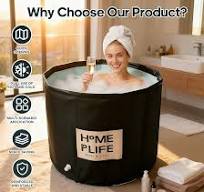 Portable Bath Tub for Adults - Large 88 Gal Foldable Soaking ...