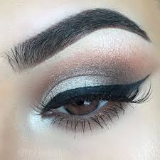 Black And Silver Smokey Eye Tutorial Neutral Smokey Eye With Silver Black Winged Liner Makeup Briciaemilyn With Images Neutral Smokey Eye Prom Makeup For Brown Eyes Winged Liner Makeup