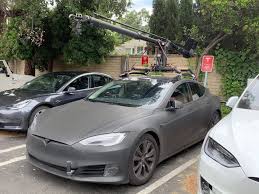 Tesla Model Y Spotted In The Wild Being Followed By A Model S Camera Car Tesla Model Tesla Car