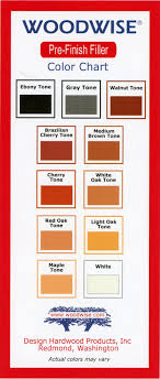 Wood Filler Color Charts Woodwise