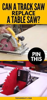 Can A Track Saw Replace A Table Saw The Saw Guy Diy Table Saw Table Saw Woodworking