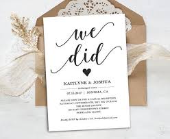 Pin On Elopement Wedding Reception Invitations