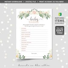 These printable baby shower games will entertain your guests for hours on end. Editable Price Is Right Baby Shower Game Hands In The Attic
