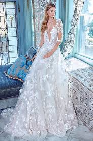 Our geometric patterns and stripes. 30 Gorgeous Floral Applique Wedding Dresses Weddingomania