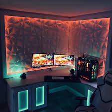 Pin By Doug Gann On Arielle Conn Computer Gaming Room Room Setup Video Game Room Design