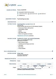 The curriculum vitae template is too important for your the general appearance of your cv. Der Europass Europass Lebenslauf Ausgefllte Beispiele Ansehen Cv Template Word Cv Template Cv Design Template