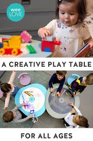 Weelove Mad About Mutable Weespring Creative Play Play Table Adjustable Table
