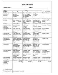 A Little Of This And That For The Classroom Book Talk Rubric Book Talk Middle School 40 Book Challenge