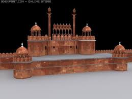 Red Fort 3d Model Miscellaneous Max C4d Obj 3ds Fbx Lwo Stl Red Fort 3d Model Fort