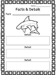 Facts Details Powerpoint Worksheets And Anchor Chart