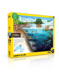 Straight from the jungle and into your home, this astounding 1000 piece puzzle featuring photographs from national geographic will give you a great look at 99 truly wondrous animals from around the world. Layers Of Life New York Puzzle Company