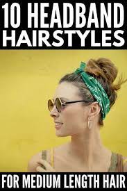 Second Day Hair 58 Headband Hairstyles We Love Medium Length Hair Styles Headband Hairstyles Hair Styles